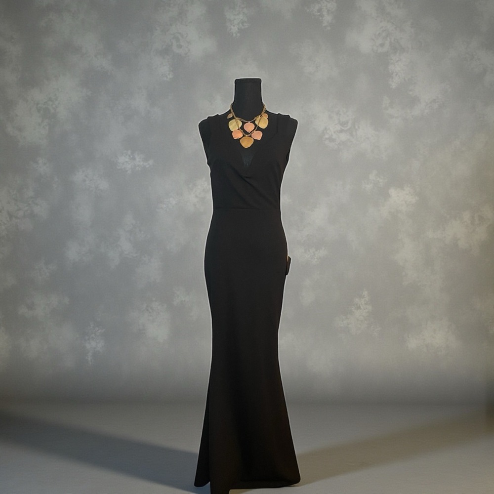 Lulus Black Backless Mermaid Maxi Dress NWT Size M Formal Evening Gown - Picture 6 of 6